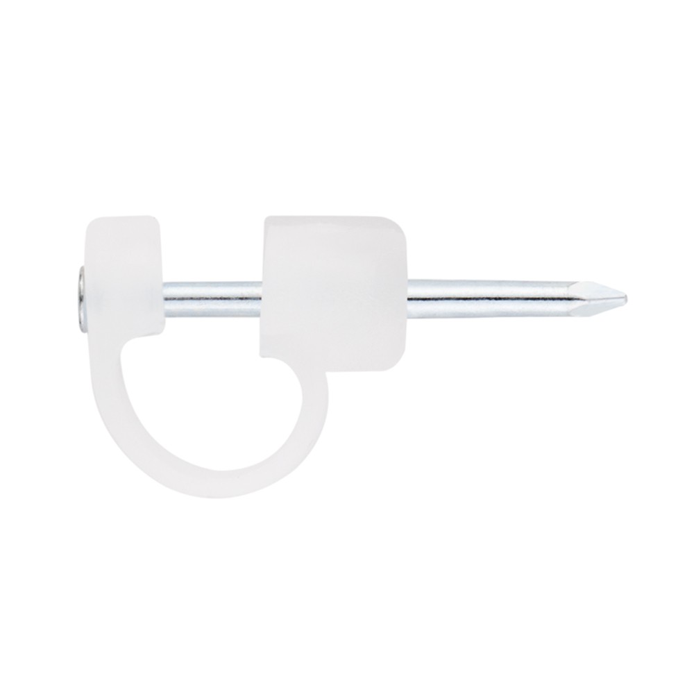 GR-NY NT [CP] Fijaciones para cables. Grapilla de nylon con clavo de acero zincado. Natural